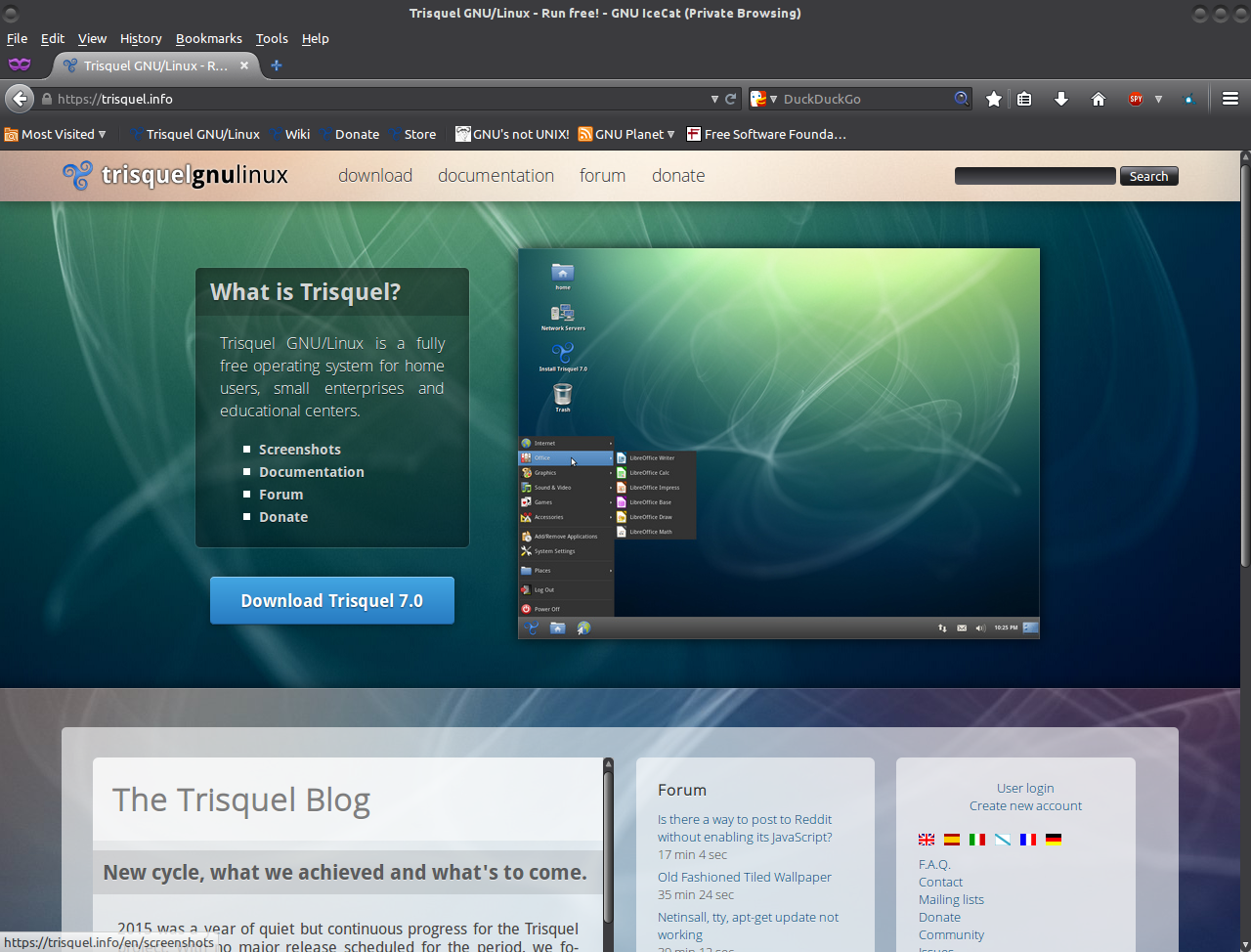 Screenshot-Trisquel GNU-Linux - Run free! - GNU IceCat (Private Browsing).png 